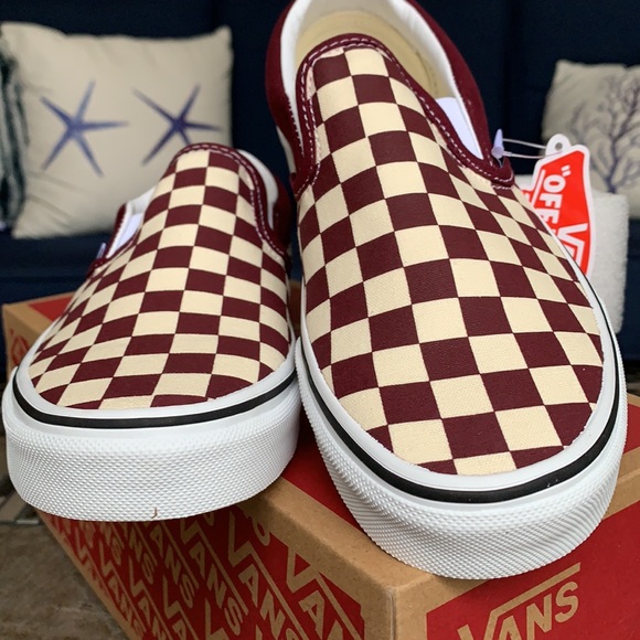 VANS CLASSIC SLIP ON CHECKERBOARD PRTRY/TRWHT WMNS - Picture 10 of 16